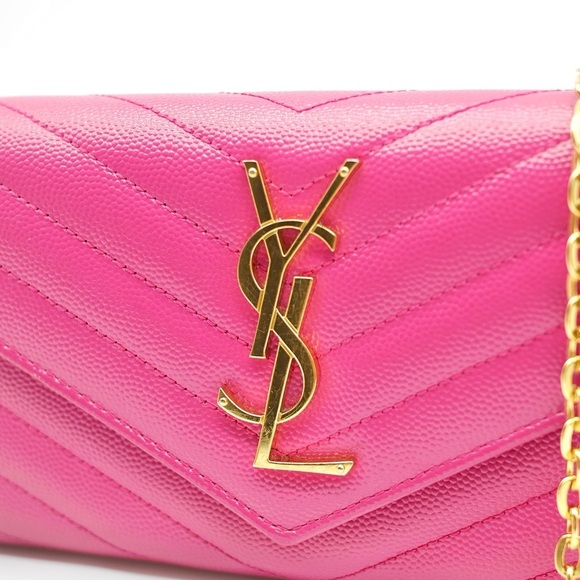 🍓YSL Monogram Flap Wallet in Grained Leather - Picture 5 of 16